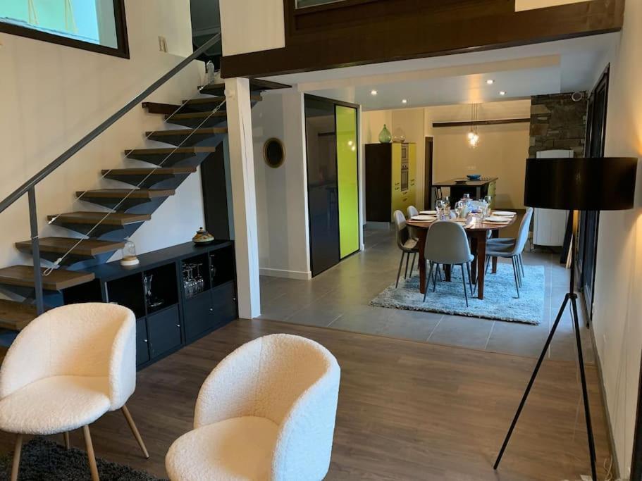 Duplex 3 Chambres Vue Mont-Blanc Domancy Extérieur photo